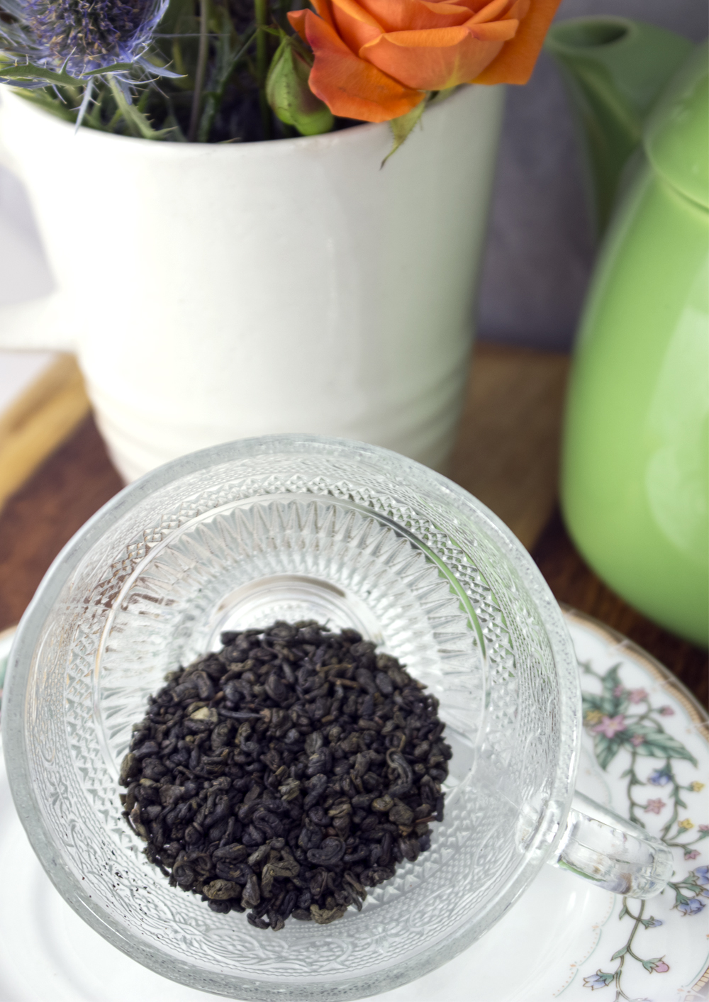 Gunpowder green looseleaf tea