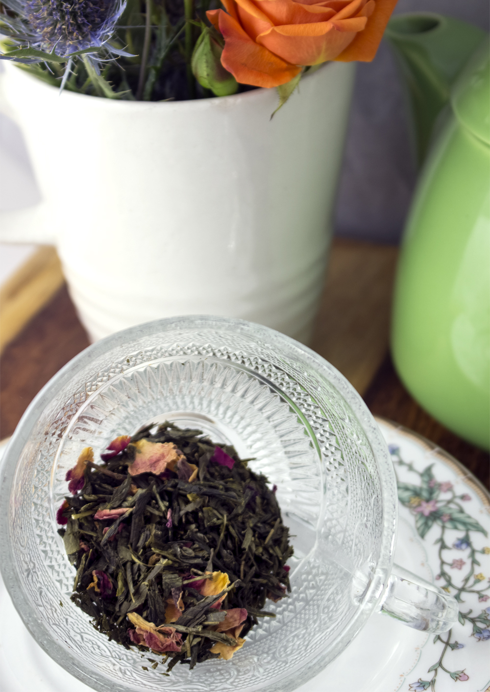 Kyoto cherry rose green looseleaf tea